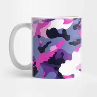 Pink Purple Camo Pattern Mug